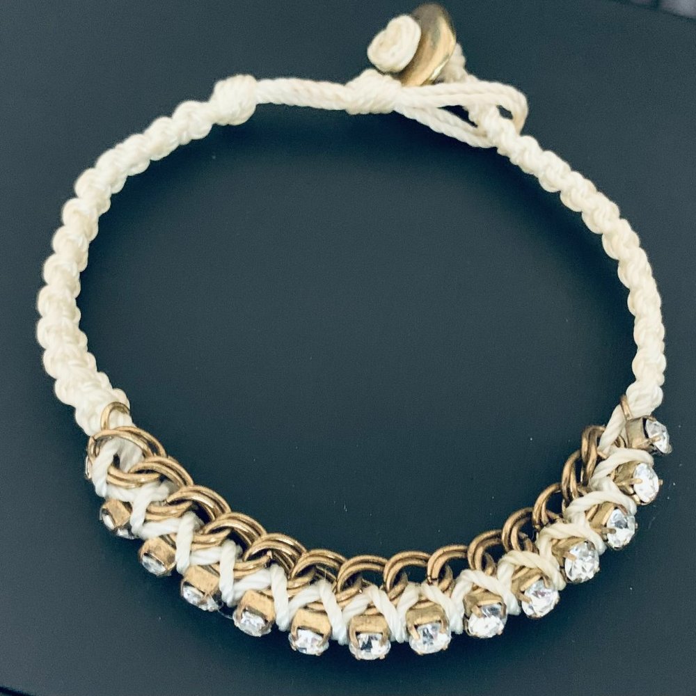 ✨White Rope Bracelet with Rhinestones - Picture 6 of 6
